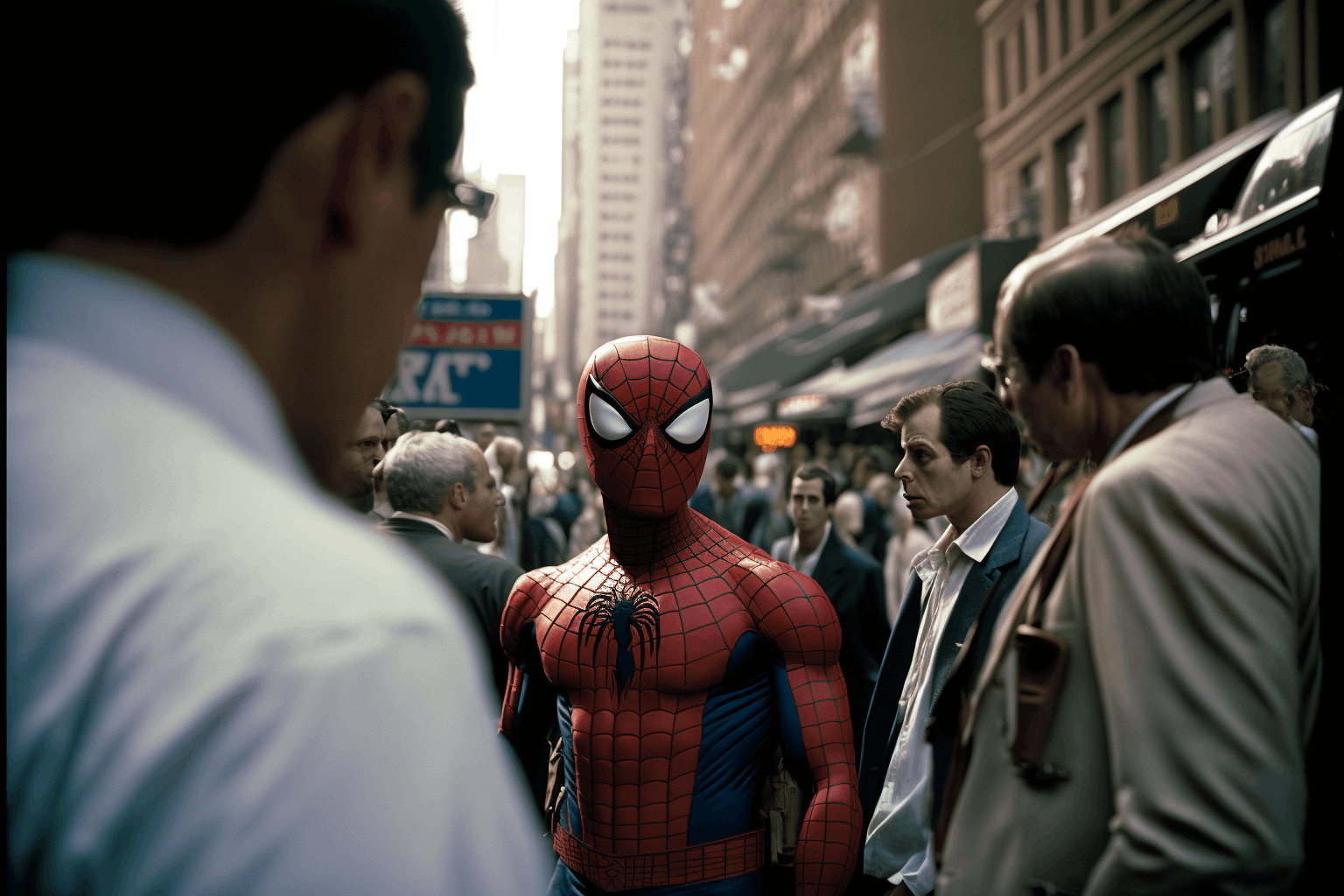 zlatan a street photography scene spider man3